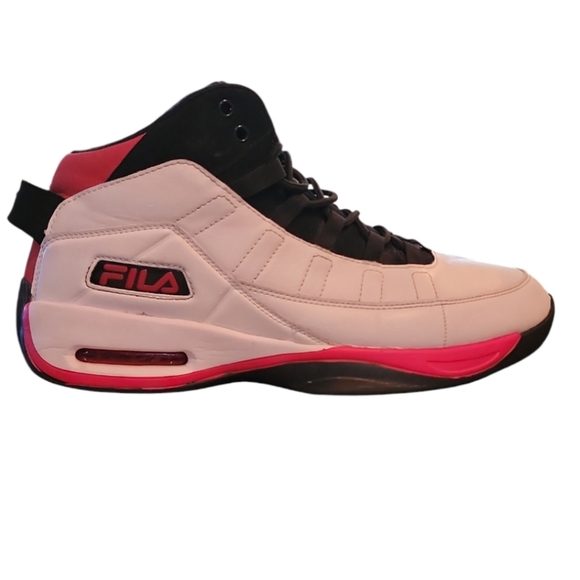 FILA MEN EIGHT-FIVE VIZ Sneakers White/Black/Red Mens 11.5 Signature Color Block - Picture 2 of 9